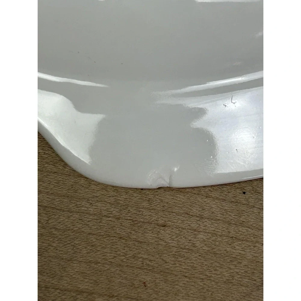 Vintage‎ White Porcelain Horse Ashtray Round Gold Trim Equestrian Decor Smoking